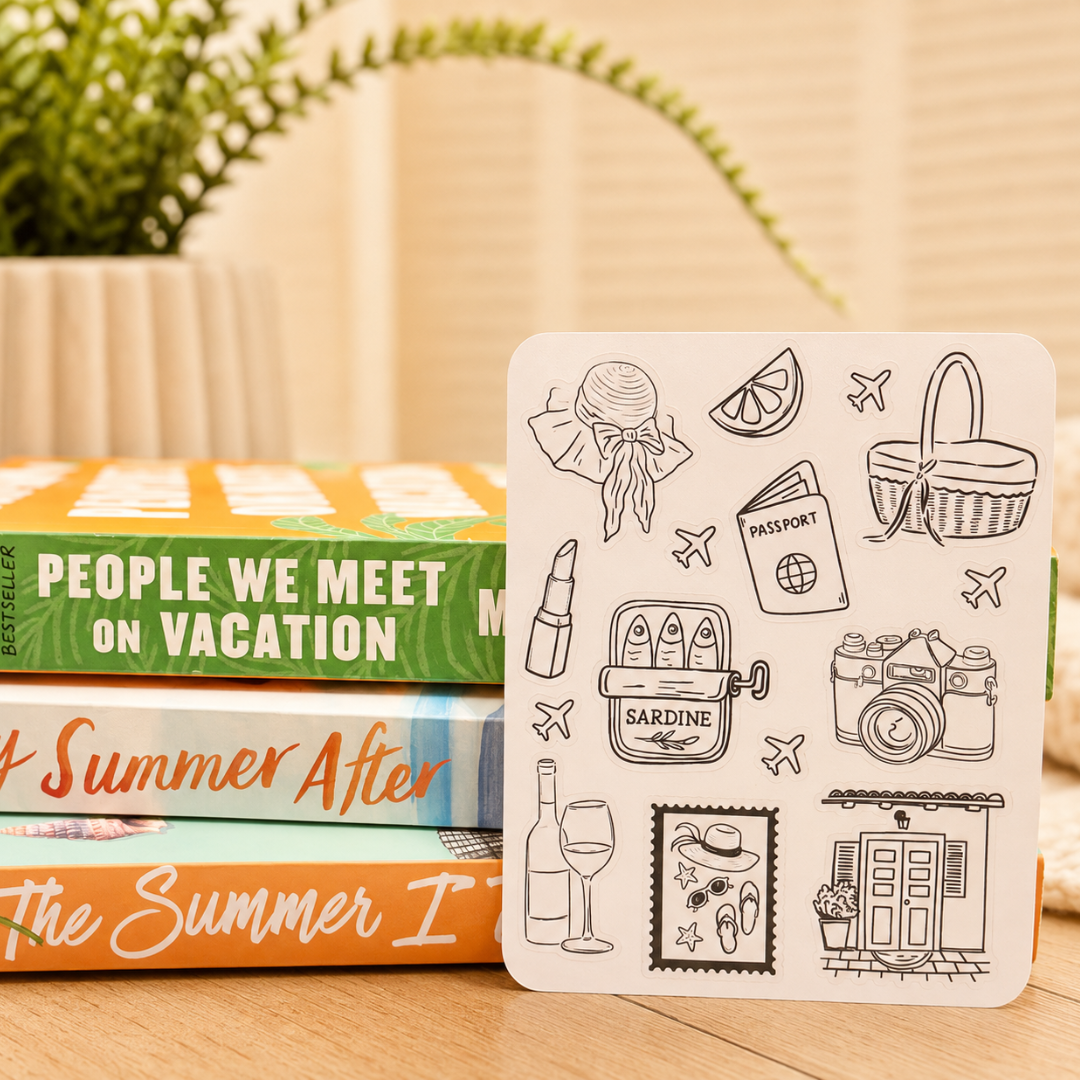 A Passport to Paradise Color Your Own Sticker Sheet